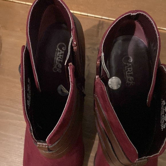 Purple suede booties, never worn! - Picture 3 of 6